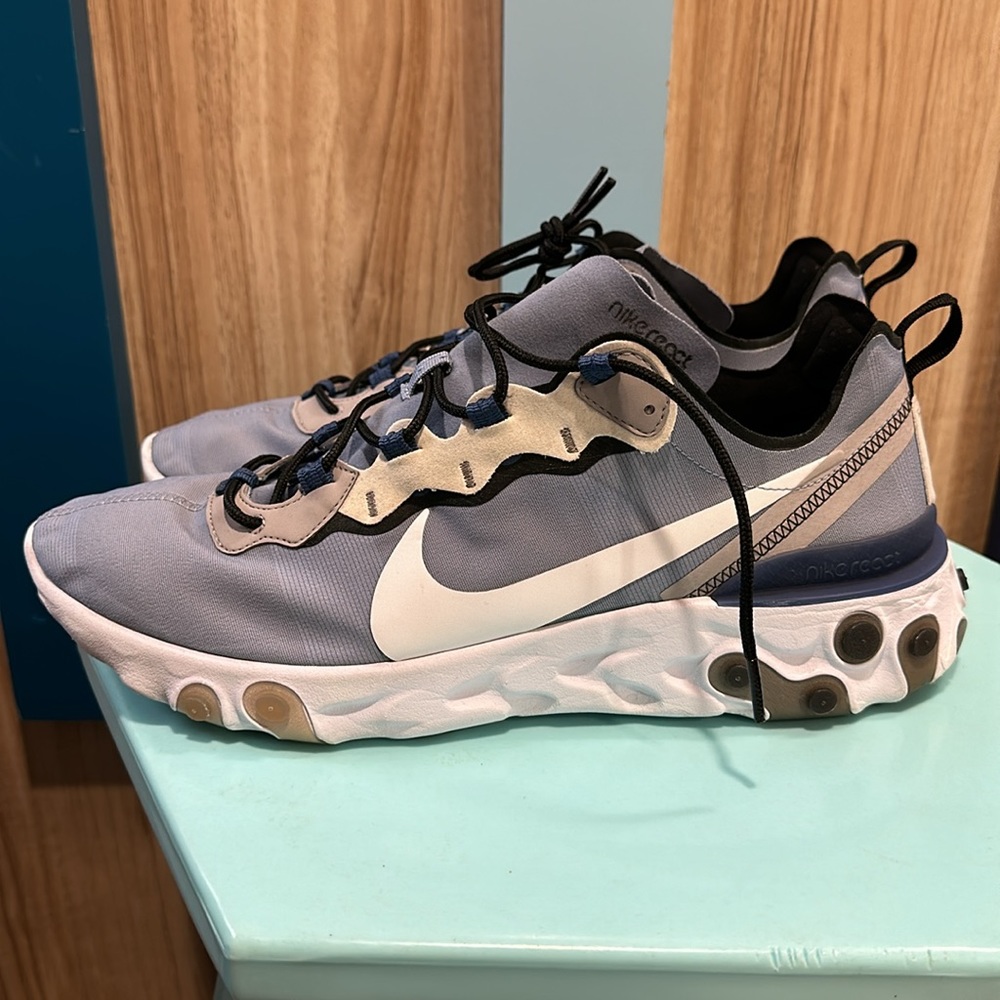 Size 13 2019 Nike React Element 55 Indigo Fog Sne… - image 7